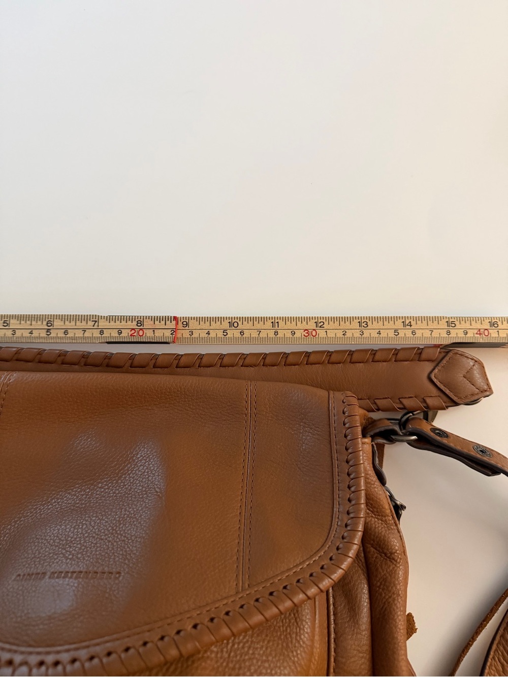 Aimee Kestenberg Brown Leather Convertible Shoulder Crossbody Bag - Picture 12 of 12